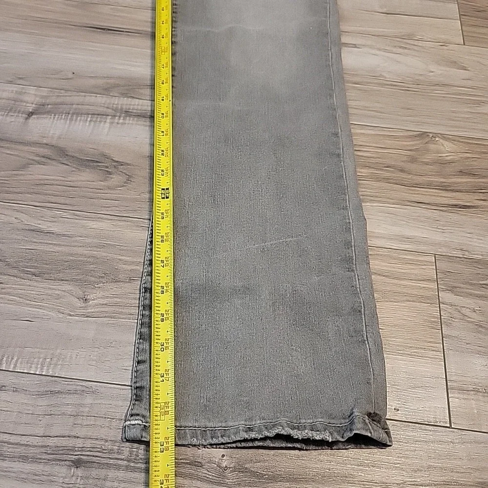 True Religion‎ Ricky Jeans Mens 32x33 Gray Relaxed Straight Denim Flap Pockets
